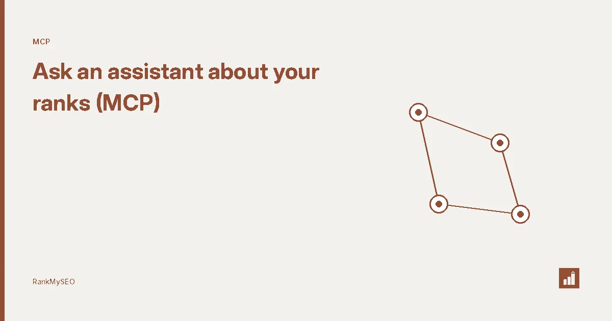 Ask an assistant about your ranks (MCP)
